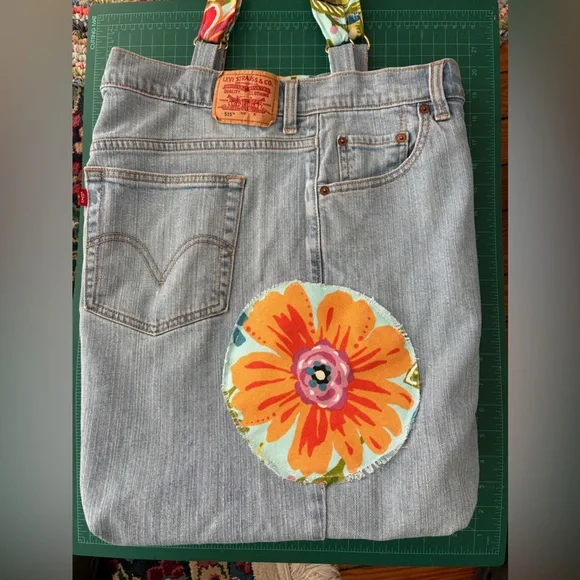 Levi's Blue Denim Tote - Picture 6 of 7